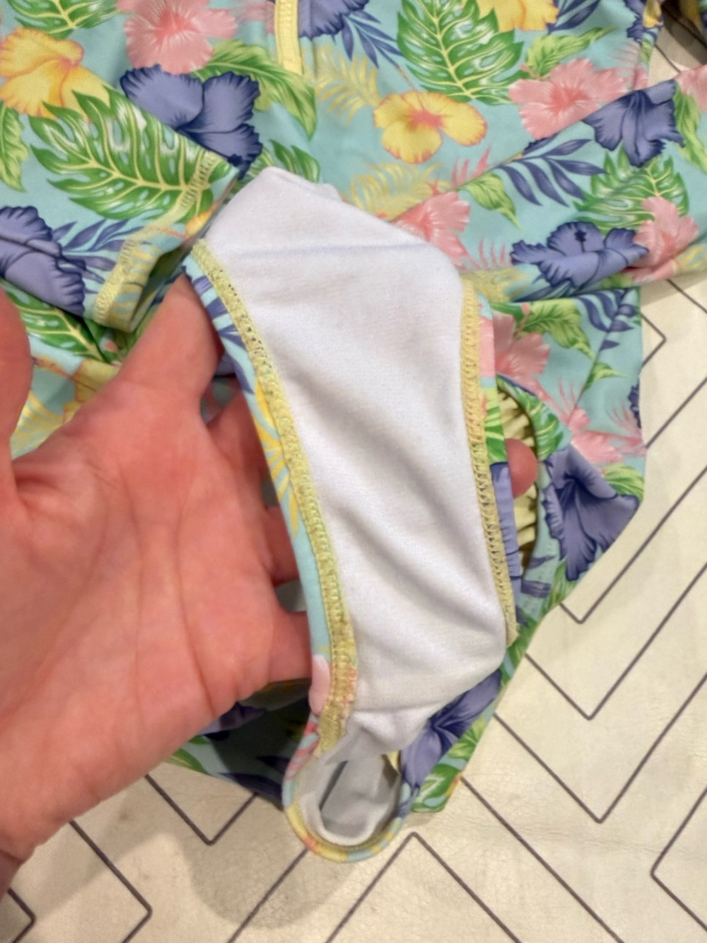 Ruffle Butts Floral Longsleeve Swimsuit - Picture 8 of 15